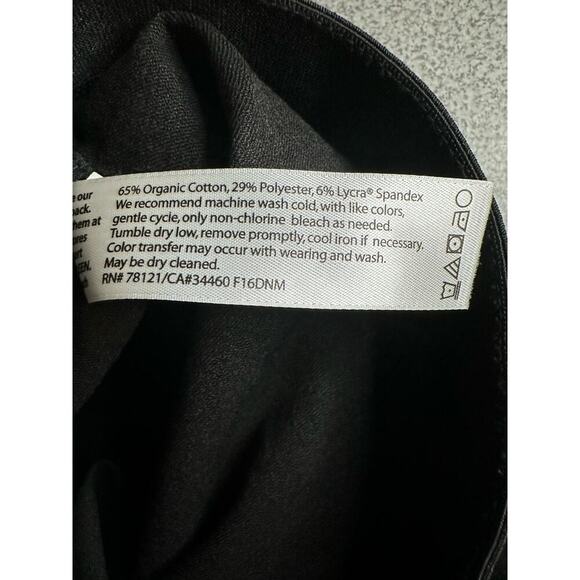 Eileen Fisher | Med | Organic Cotton Coated Pull-On Pants sustainable minimalist - Picture 7 of 8